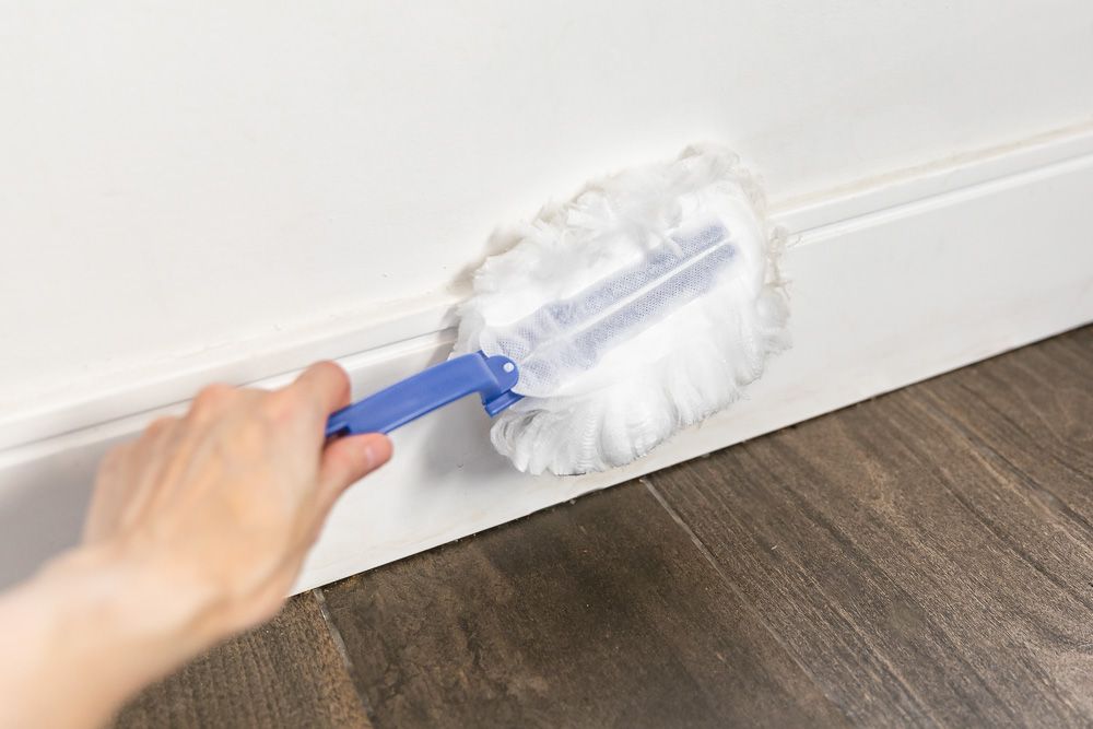clean baseboards