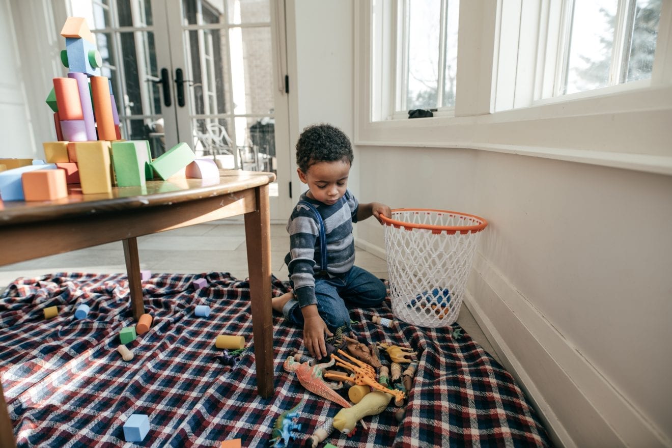 children to clean