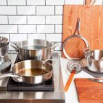 clean stainless steel pans