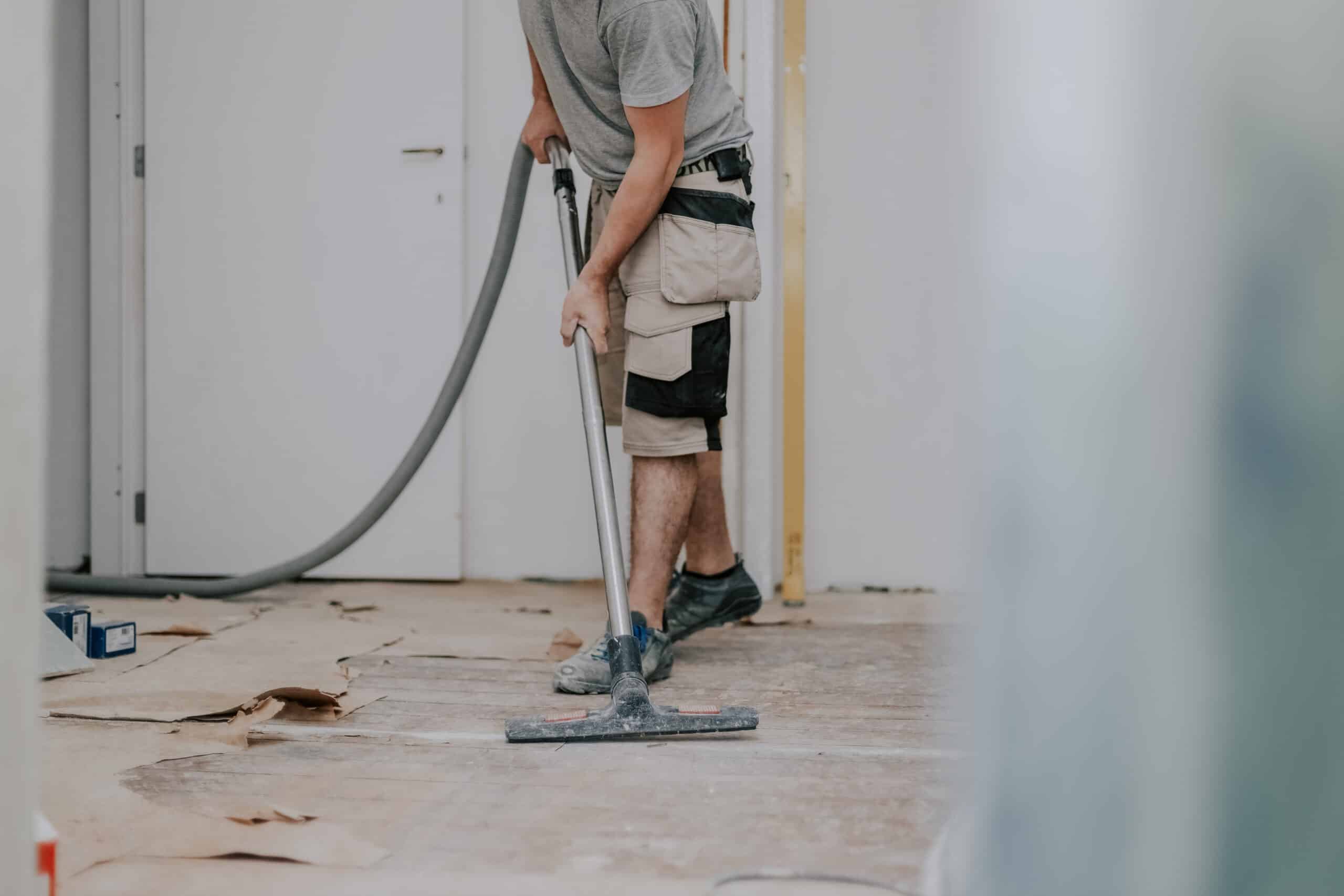cleaning floors post construction