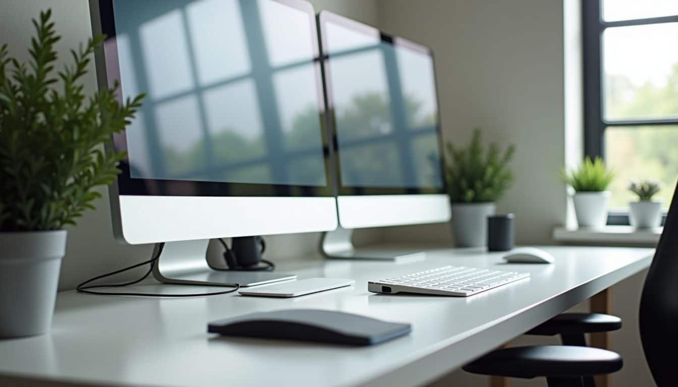 Home office electronics clean