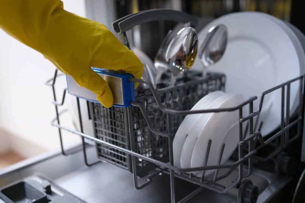 deep clean a dishwasher