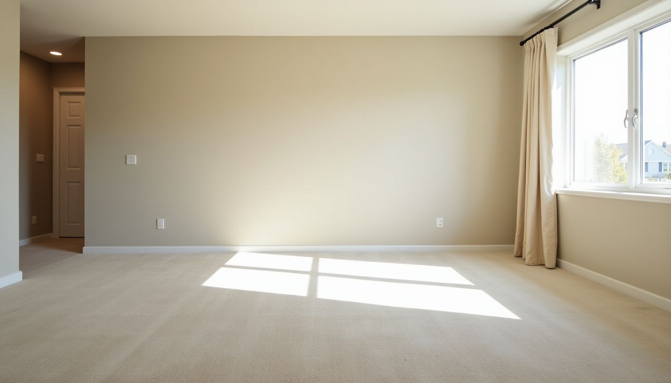 An empty and clean apartment ready for new occupants.