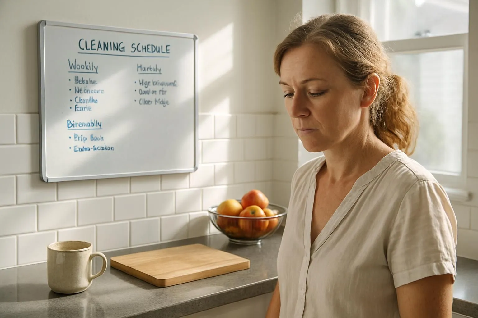 Checklist showing flexible home cleaning plan