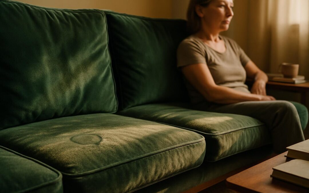 clean velvet couch cover