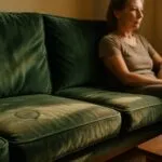 clean velvet couch cover