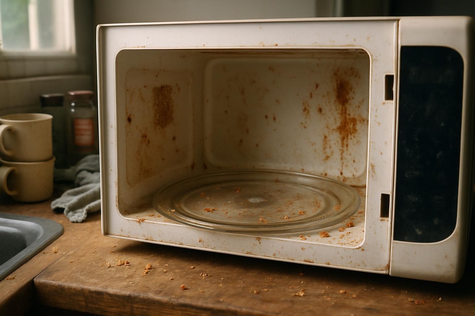 Calendar reminder for weekly microwave cleaning