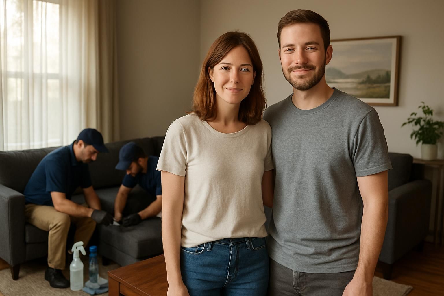 Checklist of home cleaning service options on a clipboard