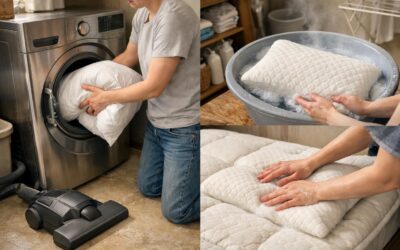 How Do You Properly Clean Pillows, Comforters, And Mattress Toppers At Home?